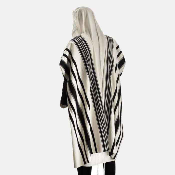 טלית פרימה אא טליתניה טלית צמר משכן תכלת